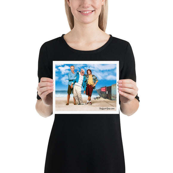 At The Beach Poster Featuring Nancy and Chuck