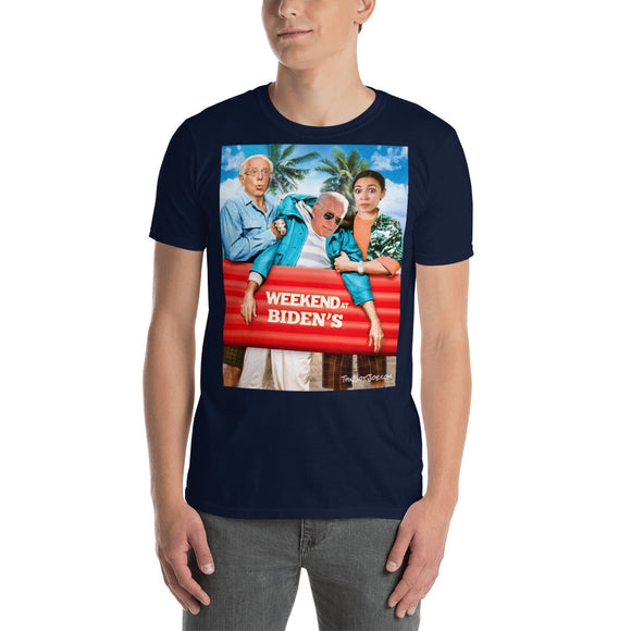 Weekend At Biden's Classic T-Shirt Featuring AOC and Bernie