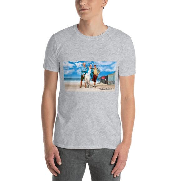 At The Beach Classic T-Shirt Featuring AOC and Bernie