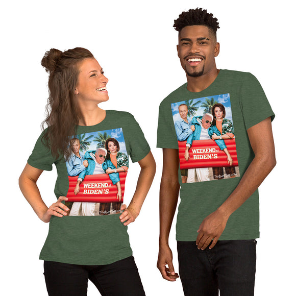 Weekend at Biden's Short-Sleeve Unisex T-Shirt Featuring Nancy and Chuck
