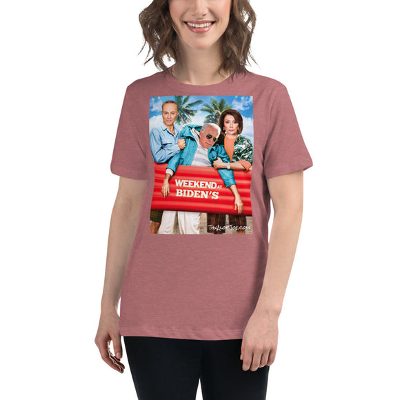 Women's Weekend at Biden's Relaxed T-Shirt Featuring Nancy and Chuck