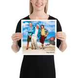 At The Beach Poster Featuring Nancy and Chuck