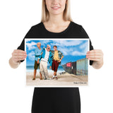 At The Beach Poster Featuring AOC and Bernie