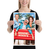 Weekend at Biden's Poster Featuring Nancy and Chuck