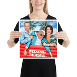 Weekend at Biden's Poster Featuring Nancy and Chuck