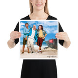 At The Beach Poster Featuring Kamala and Obama