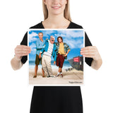 At The Beach Poster Featuring Nancy and Chuck