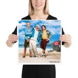 At The Beach Poster Featuring Nancy and Chuck