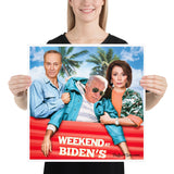 Weekend at Biden's Poster Featuring Nancy and Chuck