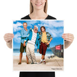 At The Beach Poster Featuring Nancy and Chuck