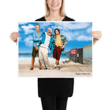 At The Beach Poster Featuring Nancy and Chuck