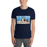 At The Beach Classic T-Shirt Featuring AOC and Bernie