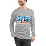 At The Beach Unisex Long Sleeve Tee Featuring Nancy and Chuck