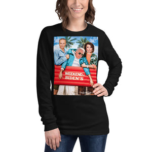 Weekend at Biden's Unisex Long Sleeve Tee Featuring Nancy and Chuck