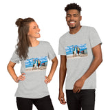 At The Beach Short-Sleeve Unisex T-Shirt Featuring AOC and Bernie