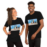 At The Beach Short-Sleeve Unisex T-Shirt Featuring AOC and Bernie