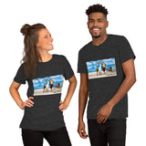 At The Beach Short-Sleeve Unisex T-Shirt Featuring AOC and Bernie