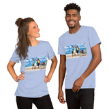 At The Beach Short-Sleeve Unisex T-Shirt Featuring Kamala and Obama