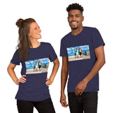 At The Beach Short-Sleeve Unisex T-Shirt Featuring Nancy and Chuck