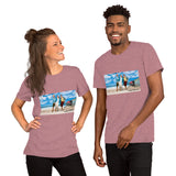 At The Beach Short-Sleeve Unisex T-Shirt Featuring AOC and Bernie