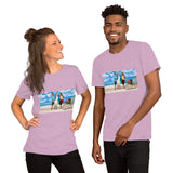 At The Beach Short-Sleeve Unisex T-Shirt Featuring Kamala and Obama