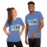 At The Beach Short-Sleeve Unisex T-Shirt Featuring AOC and Bernie