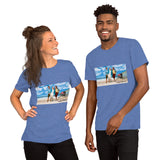 At The Beach Short-Sleeve Unisex T-Shirt Featuring Kamala and Obama