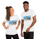 At The Beach Short-Sleeve Unisex T-Shirt Featuring AOC and Bernie