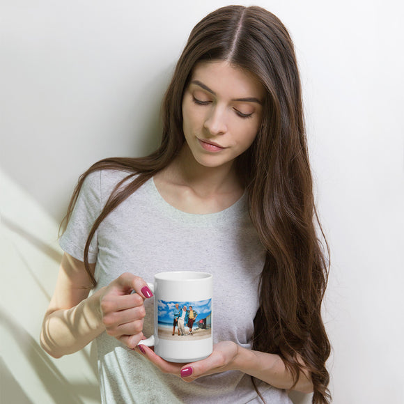 At The Beach Mug Featuring AOC and Bernie